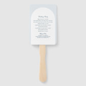 Watercolor Amalfi Coast Arch Italy Lemons Wedding Fächer (Rückseite)