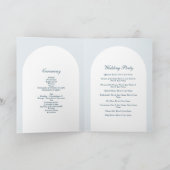 Watercolor Amalfi Coast Arch Italy Lemons Wedding Programm (Innenseite)