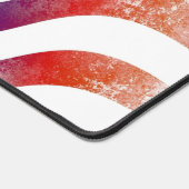 Watercolor American Flag Wave Schreibtischunterlage (Ecke)