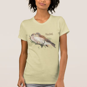 Watercolor American Kestrel Falcon Bird Hawk T-Shi T-Shirt