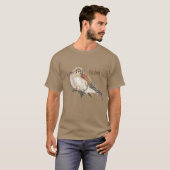 Watercolor American Kestrel Falcon Bird Hawk T-Shirt (Vorne ganz)