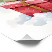 Watercolor American Staffordshire Terrier Rustic Poster (Ecke)