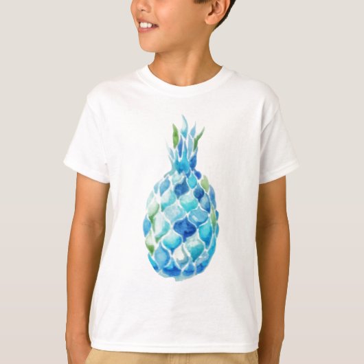 Watercolor-Ananas-Entwurfs-Shirt T-Shirt (Vorderseite)