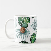 Watercolor-Ananas mit Grün verlässt Muster Kaffeetasse (Links)