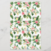 Watercolor Ananas Tropical Engagement Party (Rückseite)