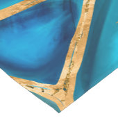 Watercolor and gold cells - ocean kurzer tischläufer (Ecke)