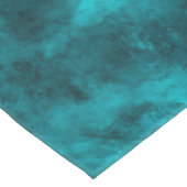 Watercolor and gold Turquoise Wave Abstract Tischdecke (Schrägansicht)