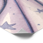 Watercolor Angel Art Poster von Molly Harrison (Ecke)