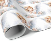 Watercolor Angel Girl Geschenkpapier (Rolleneckpunkt)