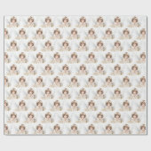 Watercolor Angel Girl Geschenkpapier (Flach)