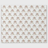 Watercolor Angel Girl Geschenkpapier (Flach)