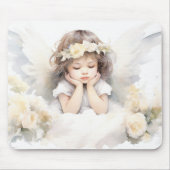 Watercolor Angel Girl Mousepad (Vorne)