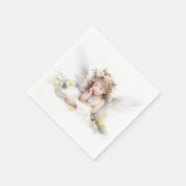 Watercolor Angel Girl Serviette (Ecke)