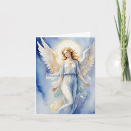 Watercolor Angel Karte
