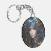 Watercolor Anime Princess Schlüsselanhänger (Vorderseite links)