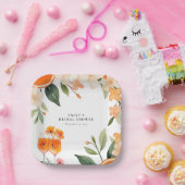 Watercolor Aperol Spritz Brautparty Pappteller (Party)