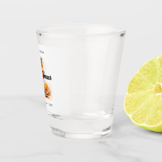 Watercolor Aperol Spritz Brautparty Schnapsglas (Rechts)