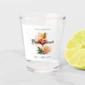Watercolor Aperol Spritz Brautparty Schnapsglas (Vorderseite)