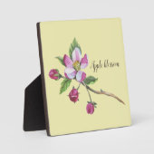 Watercolor Apple Blossom Fotoplatte (Vorderseite)