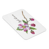 Watercolor Apple Blossom Magnet (Rechte Seite)