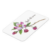 Watercolor Apple Blossom Magnet (Linke Seite)