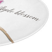 Watercolor Apple Blossom Schneidebrett (Ecke)