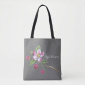 Watercolor Apple Blossom Tasche (Vorderseite)
