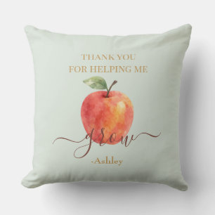 Watercolor Apple Teacher - Danke, Geschenk Kissen