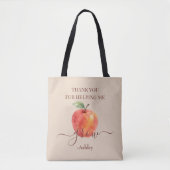 Watercolor Apple Teacher - Danke, Geschenk Tasche (Vorderseite)