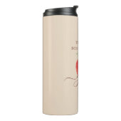 Watercolor Apple Teacher - Danke, Geschenk Thermosbecher (Nach links gedreht)