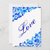 Watercolor-aquamarine königliches einladung (Rückseite)