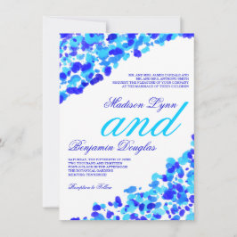 Watercolor-aquamarine königliches einladung