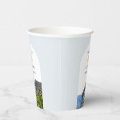 Watercolor Arch Italy Lemons Positano Wedding Pappbecher (Rechts)