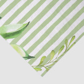 Watercolor Art Bold Green Strips Blumendesign Seidenpapier (Ausschnitt)