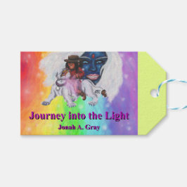 Watercolor Art Boy Riding white Lioness Woman Love Geschenkanhänger