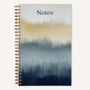 Watercolor Art Notebook 5.5 x 8.5 Blau Notizblock