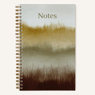 Watercolor Art Notebook 5.5 x 8.5 Braun Notizblock