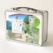 Watercolor Art Supplements Metall Brotdose (Rückseite)