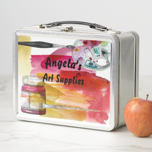 Watercolor Art Supplements Metall Brotdose (Beispiel)