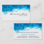 Watercolor art visitenkarte (Vorne/Hinten)