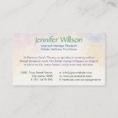 Watercolor Art zu heilen Visitenkarte (Rückseite)