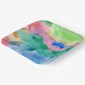 WATERCOLOR ARTWORT PAPPTELLER (Gewinkelt)