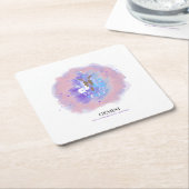 Watercolor Astrologie - Zwillinge Untersetzer (angewinkelt)
