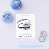 Watercolor-Augenlider Lash-Verlängerungssymbol Flyer (Einzeln)