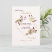 Watercolor-Ausdruck-Beileid danken Ihnen zu Dankeskarte (Stehend Vorderseite)