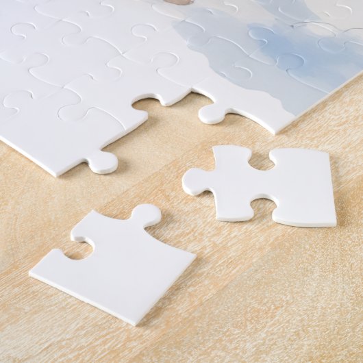 Watercolor Australian Kelpie Countryside Gate Puzzle (Seite)