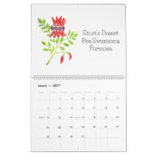 Watercolor Australian Native Blume Calendar Kalender (Mär 2027)