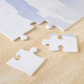 Watercolor Australian Shepherd Glowing Christmas Puzzle (Seite)