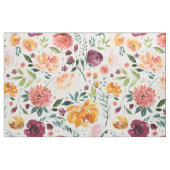 Watercolor Autumn Blooms Pattern Fabric Stoff (Fat Quarter (45,7 x 55,9 cm))