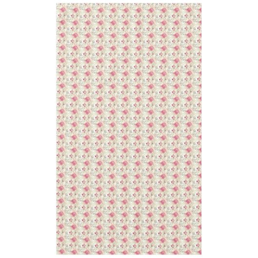 Watercolor Autumn Blooms Pattern Tischdecke (Vorderseite)